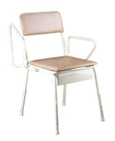 BEDSIDE COMMODE WITH LIFT UP ARMS