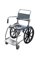 46CM SELF PROPELLED-WEIGHT BEARING-SAFETY ARMS COMMODE