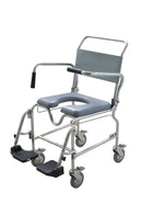 46CM FOOTPLATE-SAFETY ARMS COMMODE