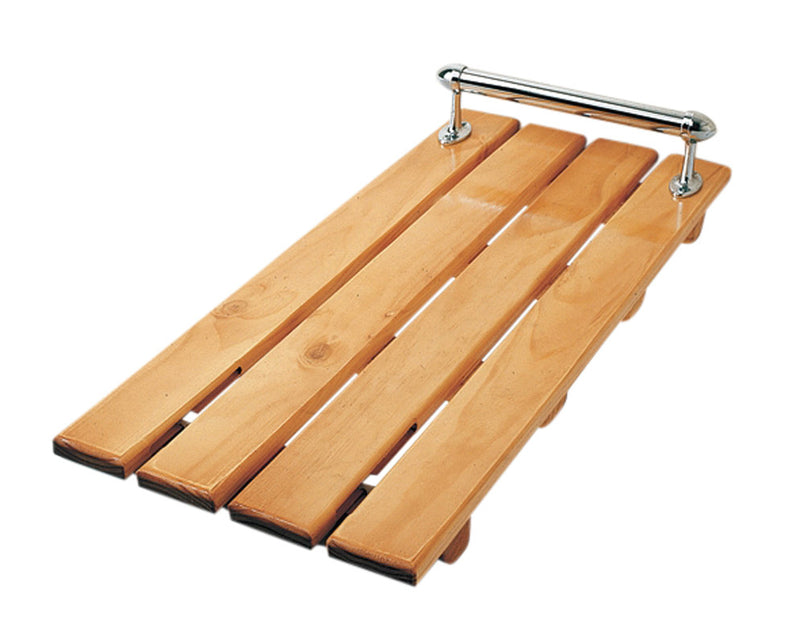 TIMBER BATHBOARD WITH RAIL