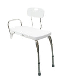 TRANSFER BENCH WITH BACKREST