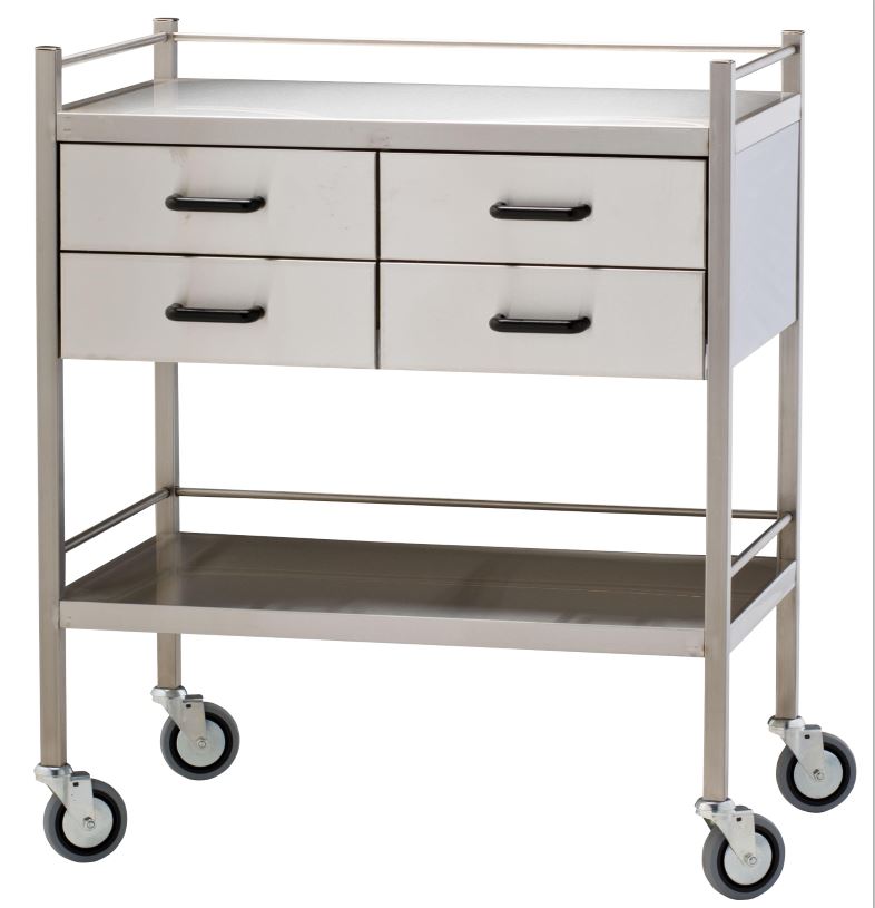 DRESSING TROLLEY DOUBLE DRAWER HORIZONTAL