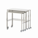 NEST OF THREE INSTRUMENT TABLES